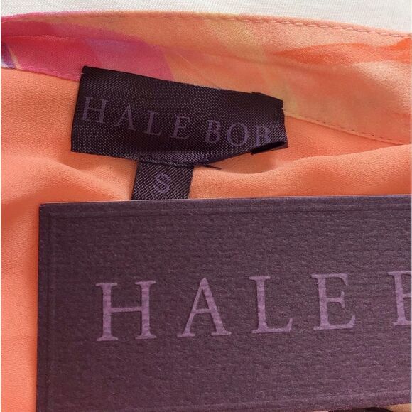 Hale Bob Orange Gianna Lace Insert Maxi Dress New Size Small - Picture 8 of 13